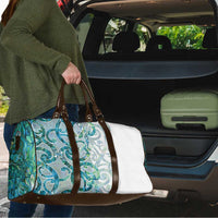 Paua Shell Maori Travel Bag Koru Kowhaiwhai - Polynesian Pride