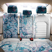Turquoise Paua Shell Maori Back Car Seat Cover Koru Kowhaiwhai - Polynesian Pride