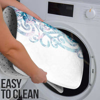 Turquoise Paua Shell Maori Bathroom Set Koru Kowhaiwhai - Polynesian Pride