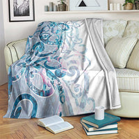 Turquoise Paua Shell Maori Blanket Koru Kowhaiwhai - Polynesian Pride