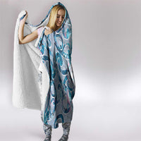 Turquoise Paua Shell Maori Hooded Blanket Koru Kowhaiwhai LT7 - Polynesian Pride