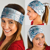Turquoise Paua Shell Maori Neck Gaiter Koru Kowhaiwhai - Polynesian Pride
