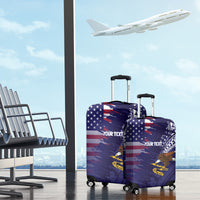 American Samoa Mix US Luggage Cover Flag Day Grunge Style LT7 - Polynesian Pride