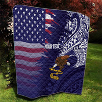 American Samoa Mix US Quilt Flag Day Grunge Style LT7 - Polynesian Pride
