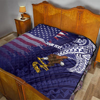 American Samoa Mix US Quilt Flag Day Grunge Style LT7 - Polynesian Pride