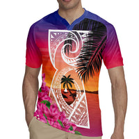 Guam Chamorro Rugby Jersey Artsy Latte Stone