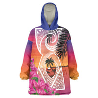Guam Chamorro Wearable Blanket Hoodie Artsy Latte Stone LT7 One Size Art - Polynesian Pride