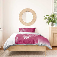 Personalised New Zealand Rugby Bedding Set Aotearoa Champions - Pink Version LT7 - Polynesian Pride