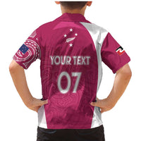 Personalised New Zealand Rugby Family Matching Mermaid Dress and Hawaiian Shirt Aotearoa Champions - Pink Version