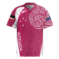 Personalised New Zealand Rugby Rugby Jersey Aotearoa Champions - Pink Version