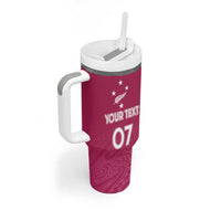 Personalised New Zealand Rugby Tumbler With Handle Aotearoa Champions - Pink Version