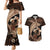 Father's Day Polynesian Pattern Couples Matching Mermaid Dress and Hawaiian Shirt Tropical Humpback Whale