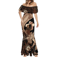 Father's Day Polynesian Pattern Mermaid Dress Tropical Humpback Whale LT7 - Polynesian Pride