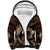 Father's Day Polynesian Pattern Sherpa Hoodie Tropical Humpback Whale