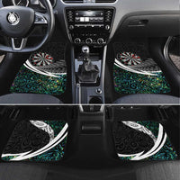 Personalized NZ Darts Car Mats Paua Shell Maori Koru Whakairo - Polynesian Pride