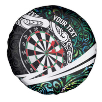 Personalized NZ Darts Spare Tire Cover Paua Shell Maori Koru Whakairo LT7 - Polynesian Pride
