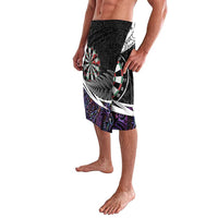 Personalized NZ Darts Lavalava Paua Shell Maori Koru Whakairo - Purple - Polynesian Pride