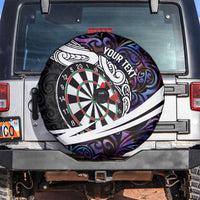 Personalized NZ Darts Spare Tire Cover Paua Shell Maori Koru Whakairo - Purple LT7 Purple - Polynesian Pride