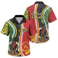 Ni-Vanuatu Indipendens Dei Celebretem Family Matching Long Sleeve Bodycon Dress and Hawaiian Shirt Yumi Yumi Yumi