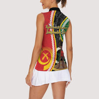 Ni-Vanuatu Indipendens Dei Celebretem Women Sleeveless Polo Shirt Yumi Yumi Yumi
