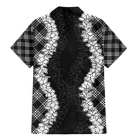 Hawaii Aloha Plumeria Lei Black Palaka Family Matching Mermaid Dress and Hawaiian Shirt - Polynesian Pride