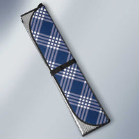 Hawaii Aloha Plumeria Lei Navy Palaka Auto Sun Shade - Polynesian Pride