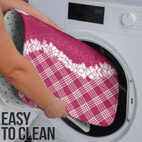 Hawaii Aloha Plumeria Lei Fuschia Palaka Bathroom Set - Polynesian Pride