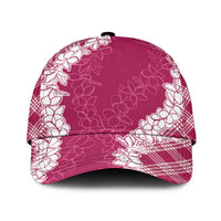Hawaii Aloha Plumeria Lei Fuschia Palaka Classic Cap LT7 Universal Fit Fuschia - Polynesian Pride