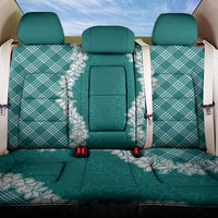 Hawaii Aloha Plumeria Lei Teal Palaka Back Car Seat Cover - Polynesian Pride