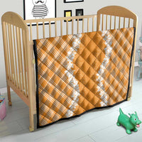 Hawaii Aloha Plumeria Lei Orange Palaka Quilt - Polynesian Pride