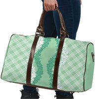 Hawaii Aloha Plumeria Lei Mint Palaka Travel Bag - Polynesian Pride