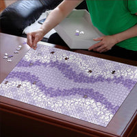 Hawaii Aloha Plumeria Lei Lavender Palaka Puzzle LT7 - Polynesian Pride