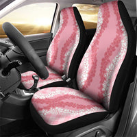 Hawaii Aloha Plumeria Lei Pink Palaka Car Seat Cover - Polynesian Pride