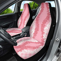 Hawaii Aloha Plumeria Lei Pink Palaka Car Seat Cover - Polynesian Pride
