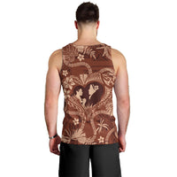 Hawaii Plumeria Men Tank Top Hau'oli la Makuahine Sunburned LT7 - Polynesian Pride