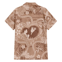 Hawaii Plumeria Hawaiian Shirt Hau'oli la Makuahine Beige LT7 - Polynesian Pride