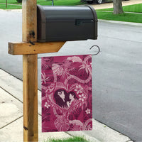 Hawaii Plumeria Garden Flag Hau'oli la Makuahine Rosy LT7 - Polynesian Pride