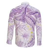 Polynesia Humpback Whale Family Matching Mermaid Dress and Hawaiian Shirt Tropical Plumeria Lavender