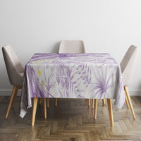 Polynesia Humpback Whale Tablecloth Tropical Plumeria Lavender