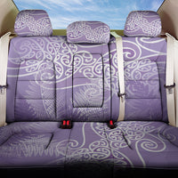Aotearoa Maori Koru Curves Back Car Seat Cover Silver Ferns - Amethyst LT7 One Size Purple - Polynesian Pride
