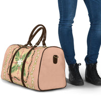 Hawaii Quilt Inspired Collection Aloha Flowers Travel Bag Maile - Kukui Nut Lei