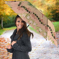 Hawaii Quilt Inspired Collection Aloha Flowers Umbrella Maile - Kukui Nut Lei