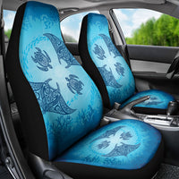 Hawaii Quilt Inspired Collection Aloha Sea Car Seat Cover Manta Ray and Turtles