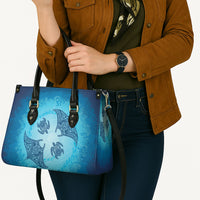 Hawaii Quilt Inspired Collection Aloha Sea Leather Bag Manta Ray and Turtles