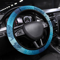Hawaii Quilt Inspired Collection Aloha Sea Steering Wheel Cover Manta Ray and Turtles