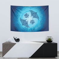 Hawaii Quilt Inspired Collection Aloha Sea Tapestry Manta Ray and Turtles