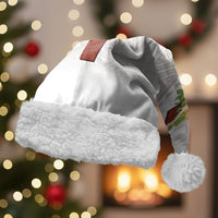 Hawaii Ka Pule a ka Haku Memorial Christmas Santa Hat Flower Lei Cross - Ivory White
