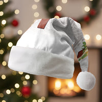 Hawaii Ka Pule a ka Haku Memorial Christmas Santa Hat Flower Lei Cross - Ivory White
