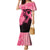 Polynesian Mermaid Dress Plumeria Breast Cancer Awareness Survivor Ribbon Pink LT7 Women Black Pink - Polynesian Pride
