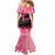 Polynesian Mermaid Dress Plumeria Breast Cancer Awareness Survivor Ribbon Pink LT7 - Polynesian Pride